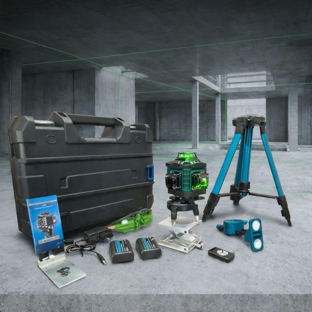 Profesionalni zeleni laser sa postoljem i stativom