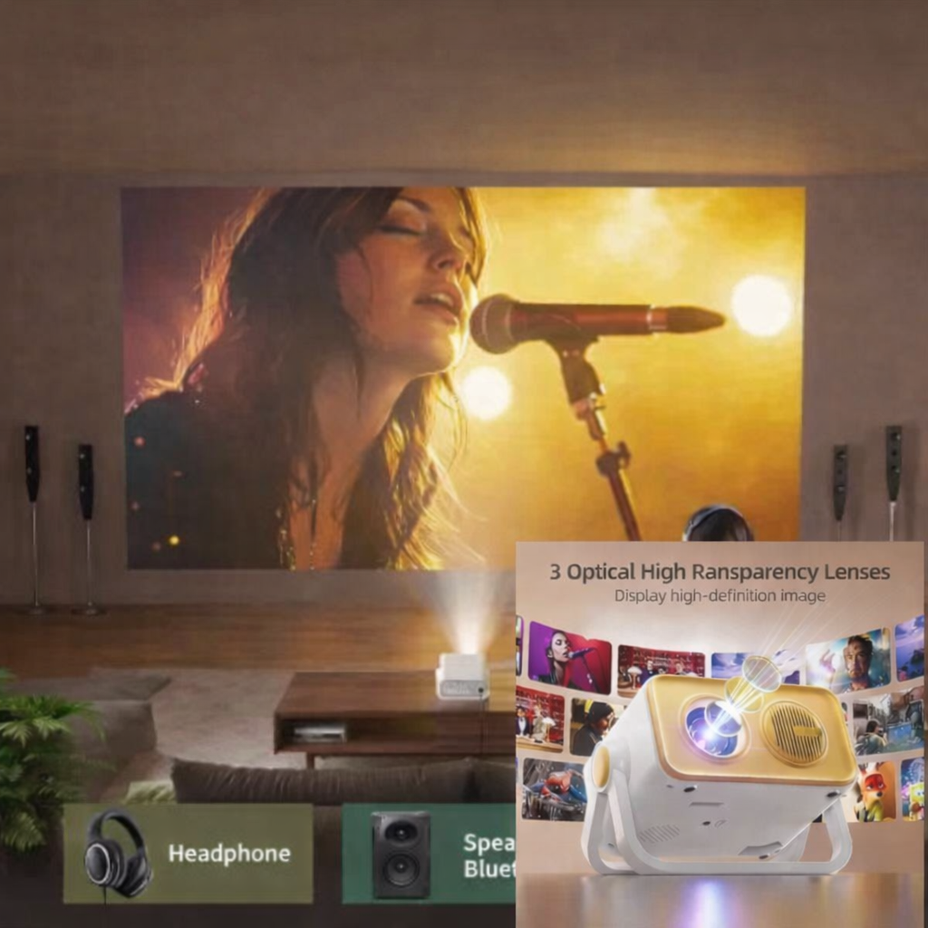 LED Projektor s Bluetooth