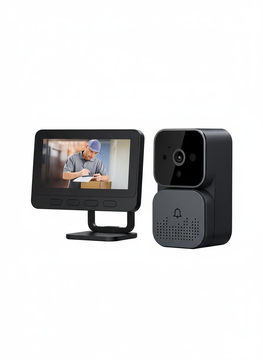 Pametno bežično video zvono s LCD ekranom